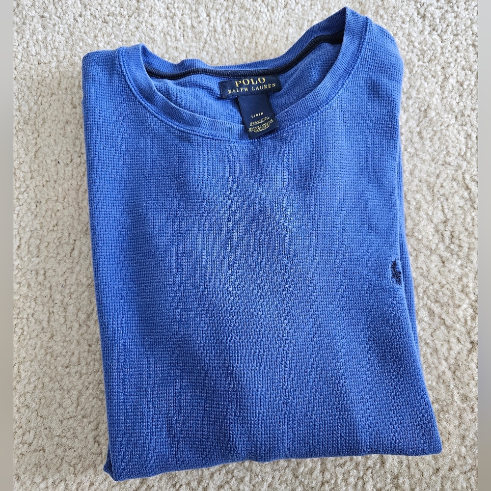 Mens Blue Polo Ralph Lauren Shirt